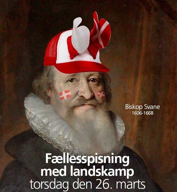 Fællesspisning og fodbold på storskærm – torsdag d. 26. marts 2026 – Husk at bestille mad senest på tirsdag