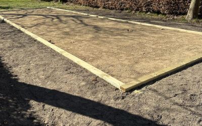 Petanquebanen nu klar til brug